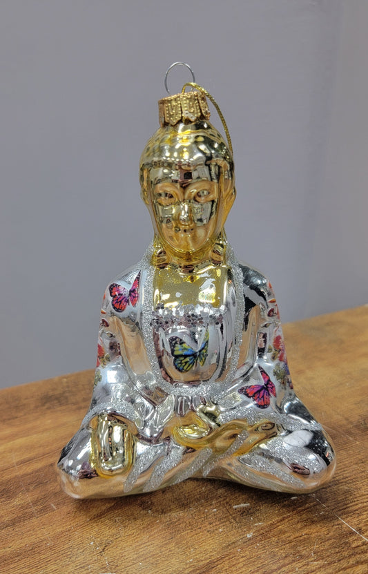 Glass Buddha Ornament