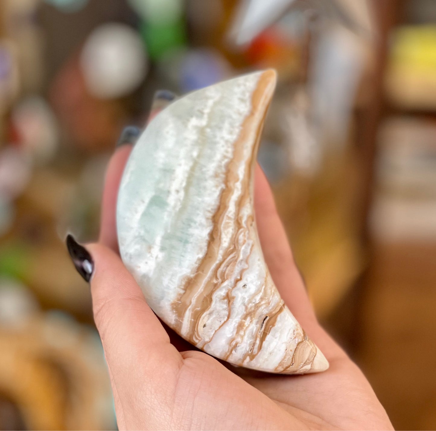 Caribbean calcite Moon