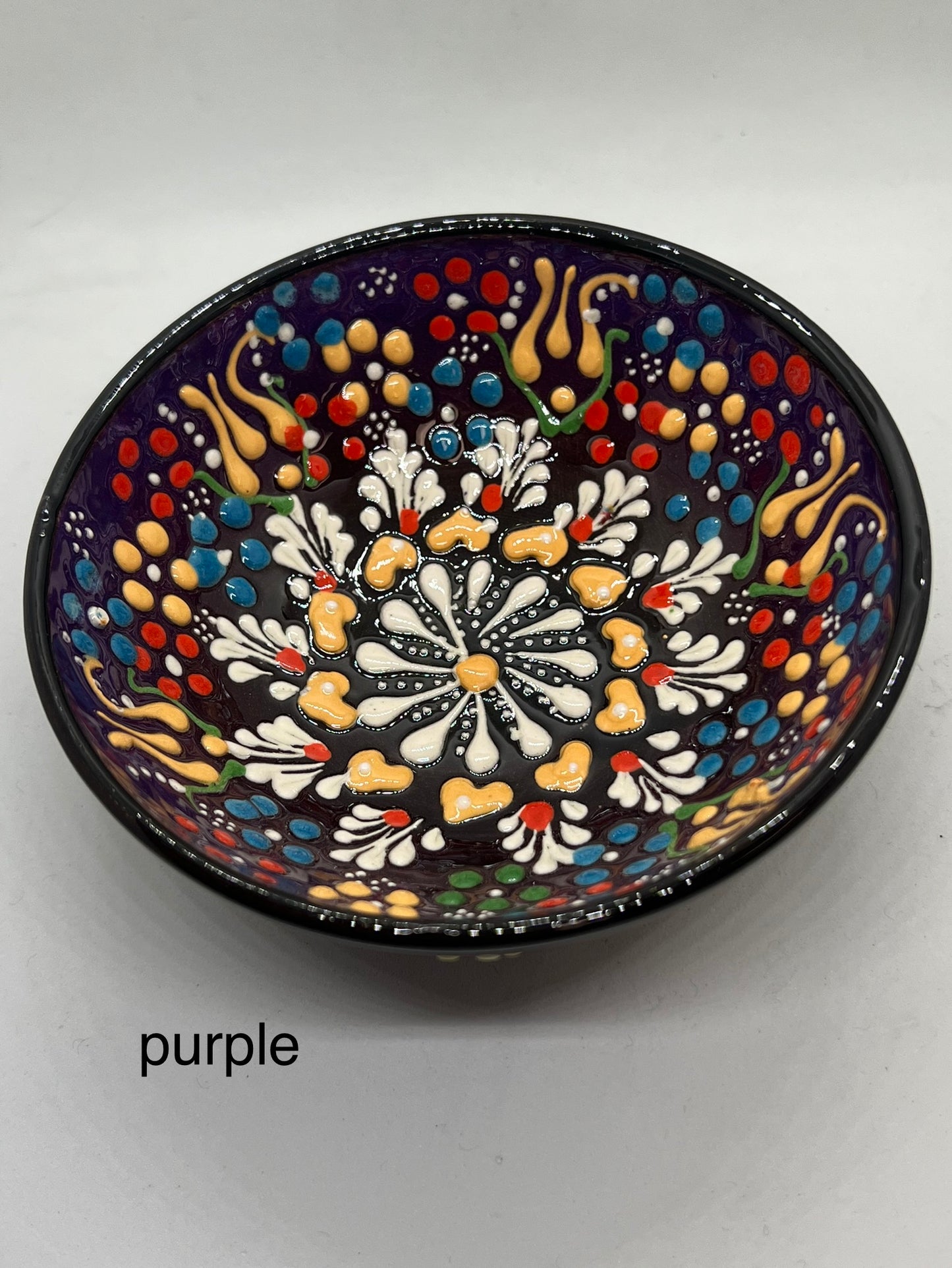 Turkish Glass Bowl - Multiple Colors