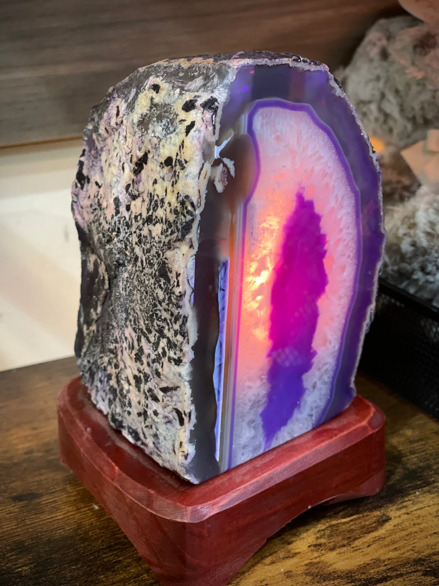 Agate Geode Lamp