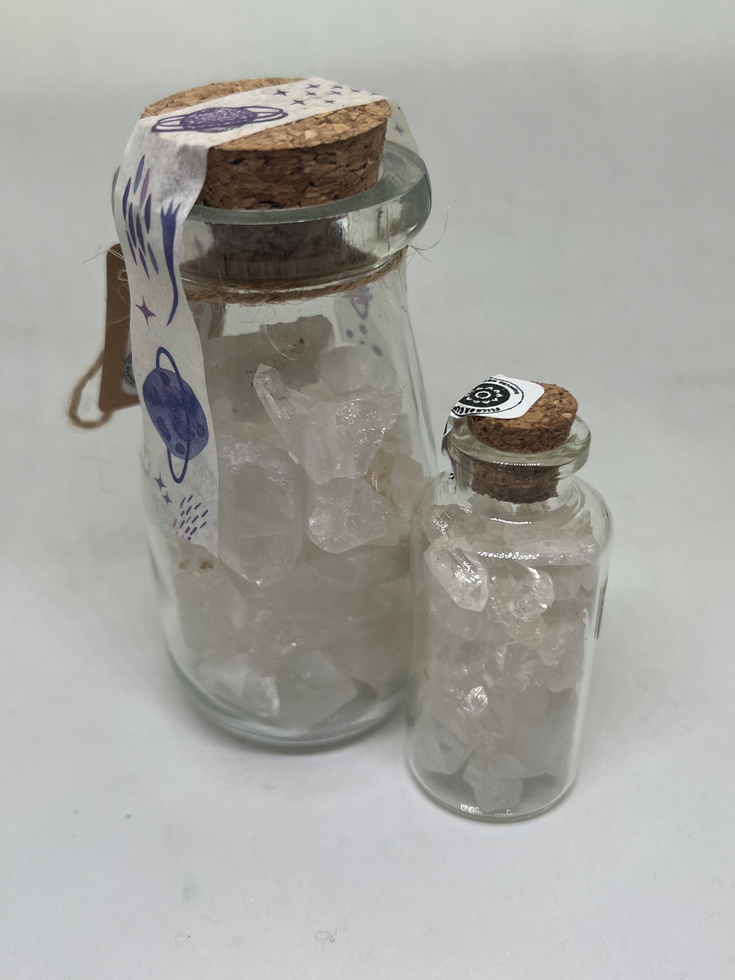 Jar of Arkansas Quartz Crystal Points